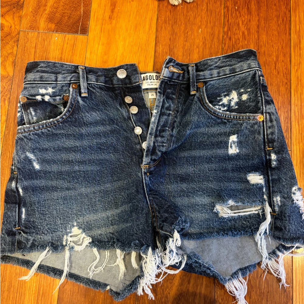 Agolde denim shorts size 26 - shopbop revolve
